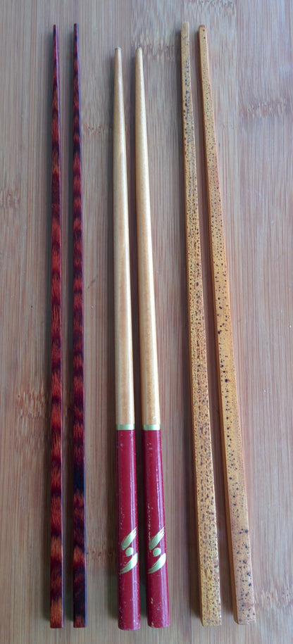 Chopsticks Set of 5 Pairs with Rest Case